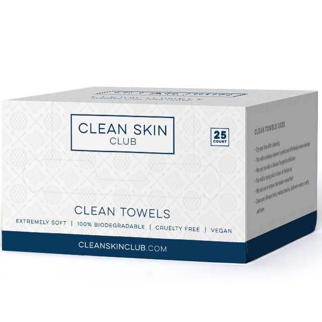 Clean Towels (25 ct.) Clean Skin Club