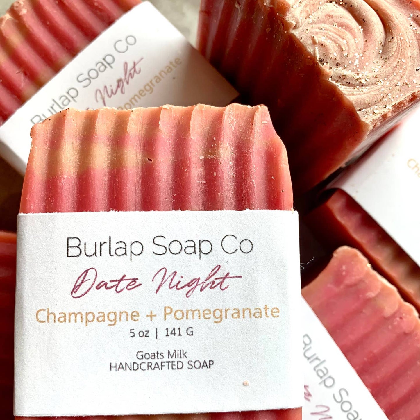 Date Night” Champagne + Pomegranate Goats Milk Soap